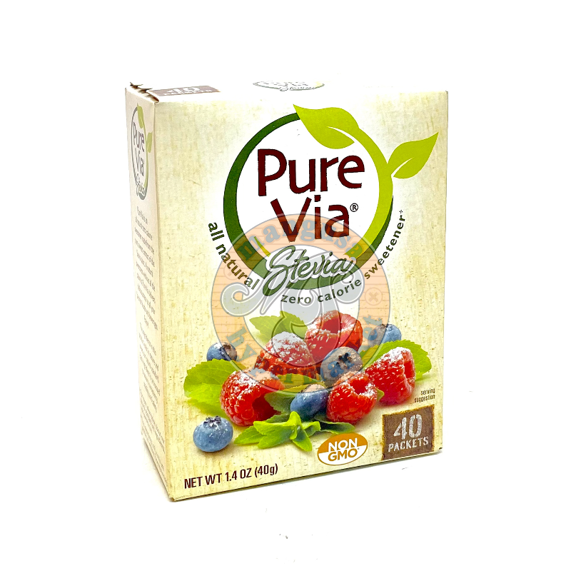 Pure via Natural sweetener 40pc – Mangusa Hypermarket: Online Grocery  Shopping in Curacao